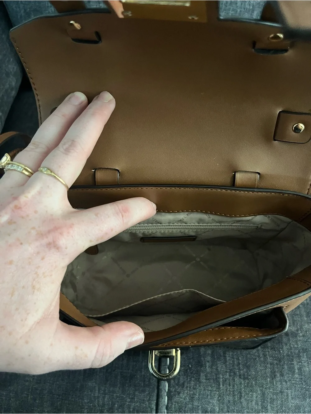 Michael Kors monogram satchel